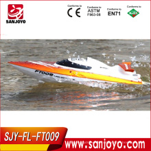 Barco de carreras de alta velocidad FT009 hobby modelo 4CH yate 30km / h 2.4g rc lanchas de velocidad para la venta (sistema de refrigeración por agua) rc cascos de barco